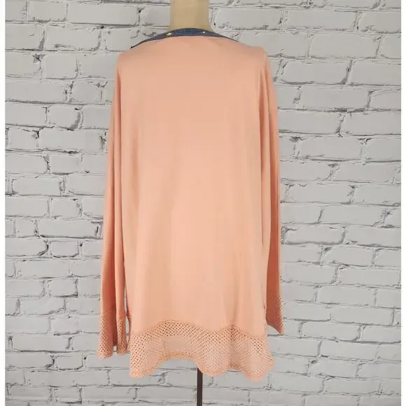 Free People We The Free Courtside long-sleeve oversized tee. Womens M - Picture 3 of 9